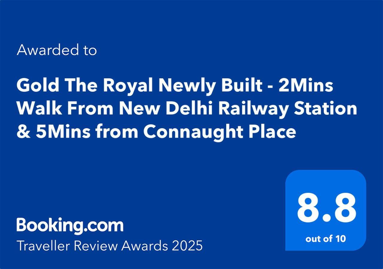 Newly Built Gold The Royal With Rooftop Restaurant - 2Mins Walk From New Delhi Rail Station & 5Mins From Connaught Place Exteriör bild